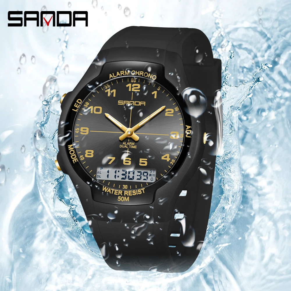 SANDA New 6320 Light Luxury Fa - Chronograph Sport Watch review and price