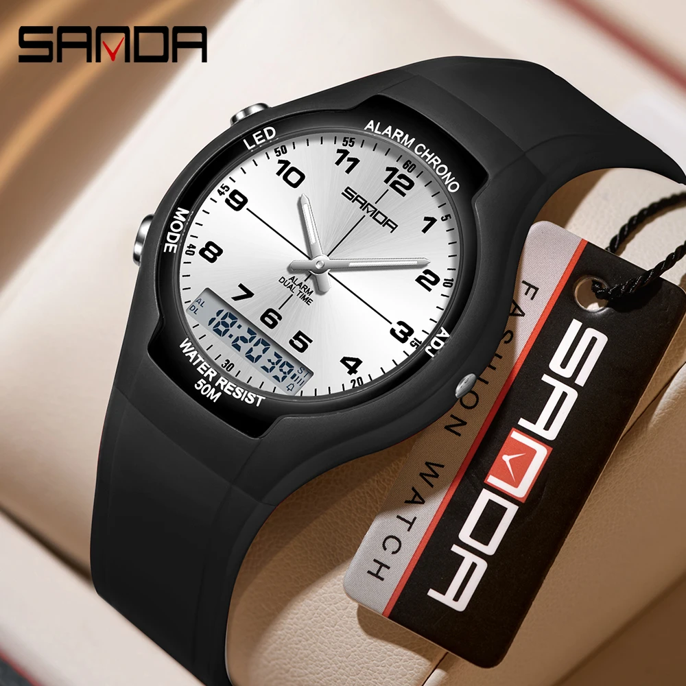 SANDA New 6320 Light Luxury Fa - Chronograph Sport Watch review and price