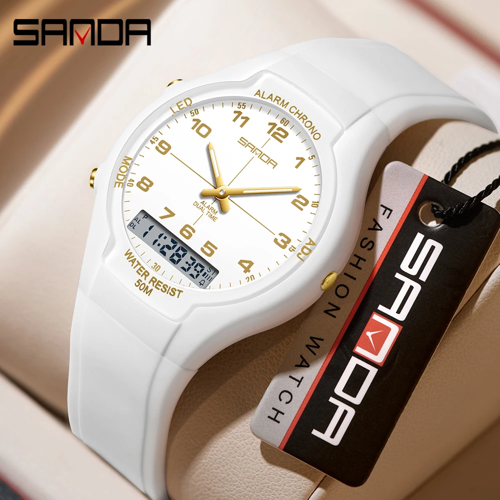SANDA New 6320 Light Luxury Fa - Chronograph Sport Watch review and price