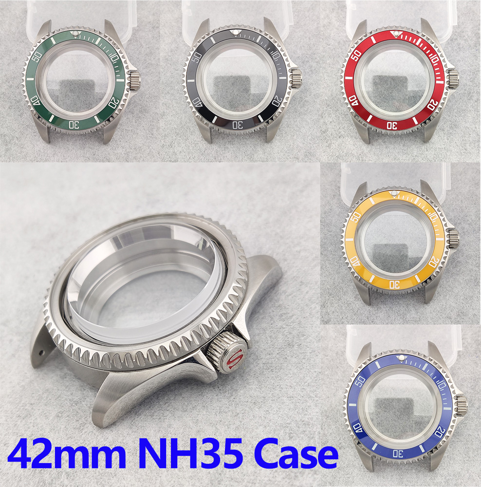 42mm Watch Case NH35 Case SKX0 - Vintage Digital Watch review and price
