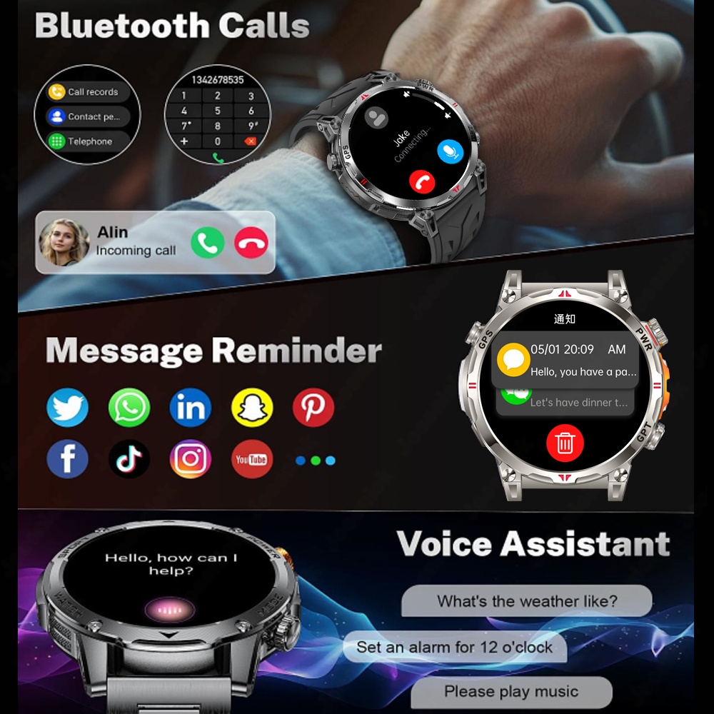 New Professional GPS Sports Sm - Smartwatch Running Watches For Men review and price