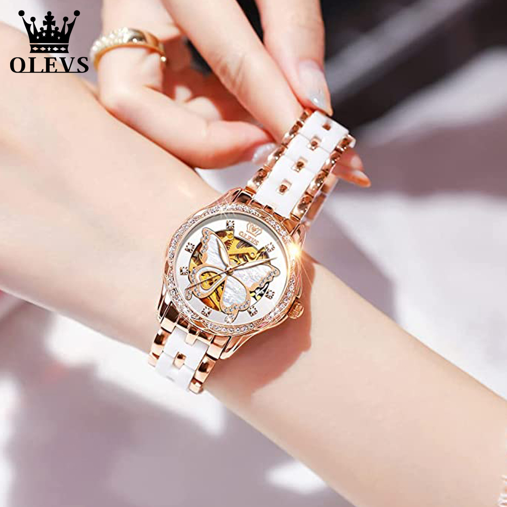 OLEVS Women's Automatic Watche - Skeleton Mechanical Watch review and price