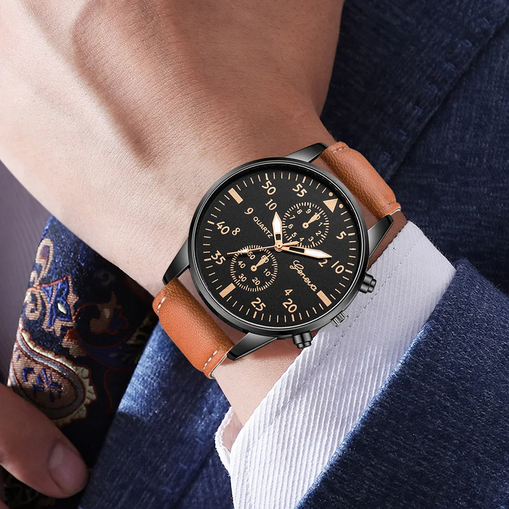 AAA3Pcs Geneva Men Chronograph - Smartwatch Vintage Watches For Men review and price