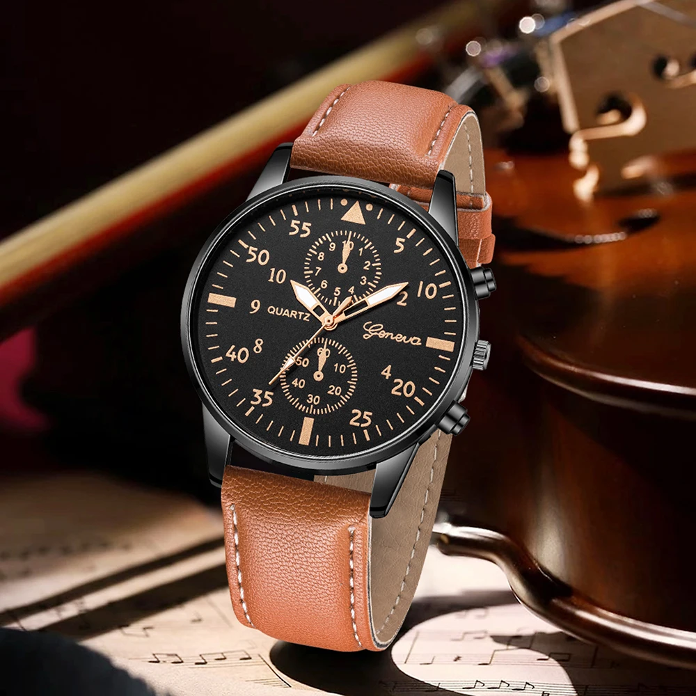 AAA3Pcs Geneva Men Chronograph - Smartwatch Vintage Watches For Men review and price