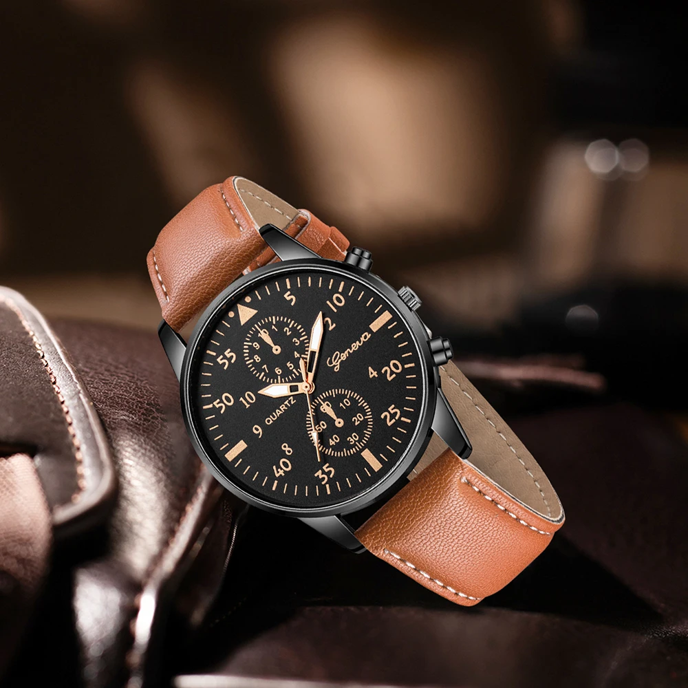 AAA3Pcs Geneva Men Chronograph - Smartwatch Vintage Watches For Men review and price